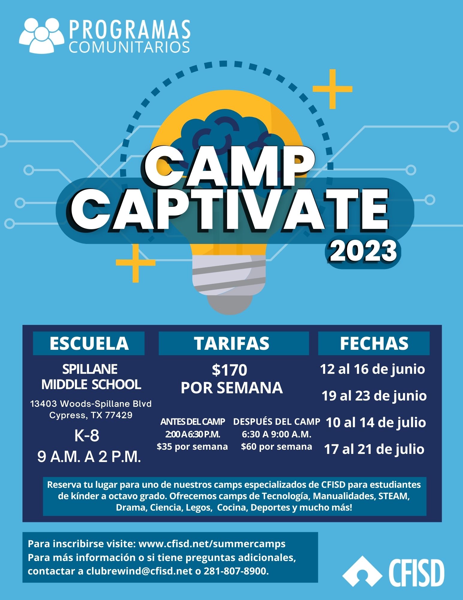 Camp Captivate Flyer